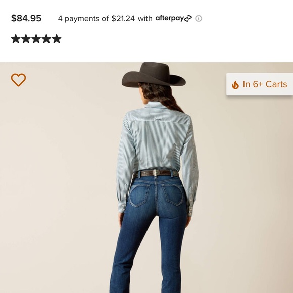 Ariat Lydia High Rise Bootcut Jean LONG - Picture 2 of 10